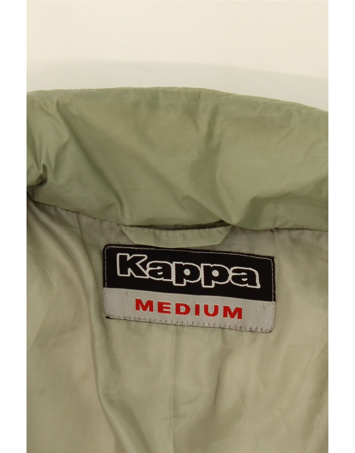 KAPPA Mens Padded Jacket UK 38 Medium Green Polyamide Vintage Kappa and Second-Hand Kappa from Messina Hembry 