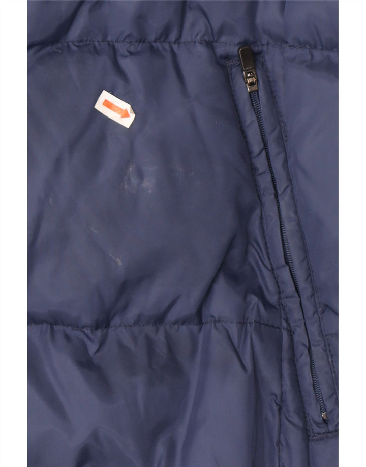 Giacca imbottita con cappuccio da uomo KAPPA UK 38 media blu navy in poliammide
