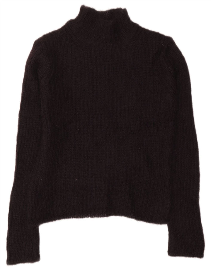 Maglione maglione collo alto da donna French Connection UK 10 piccolo nero