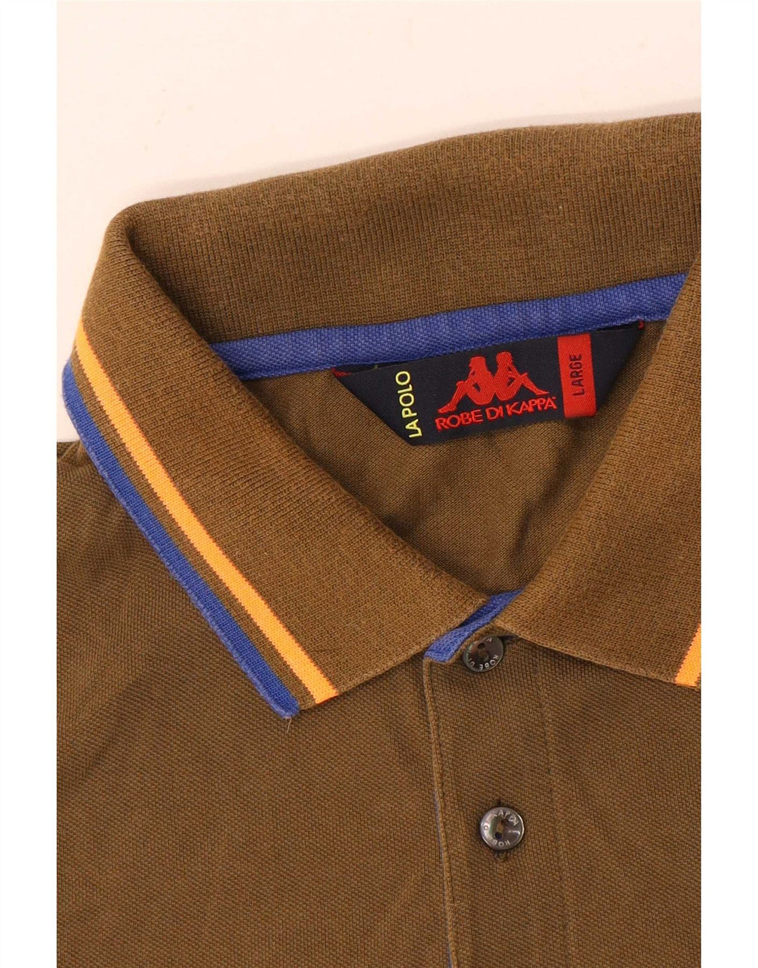 Polo Kappa da uomo grande color kaki