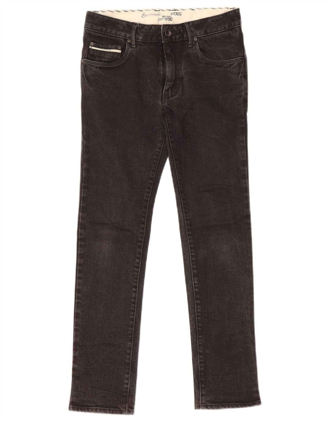 Jeans slim da donna Vans W26 L27 cotone nero