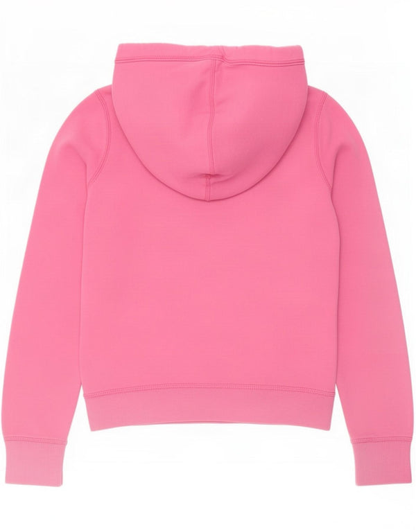 Maglione con cappuccio oversize grafico da donna Abercrombie & Fitch UK 10 piccolo rosa