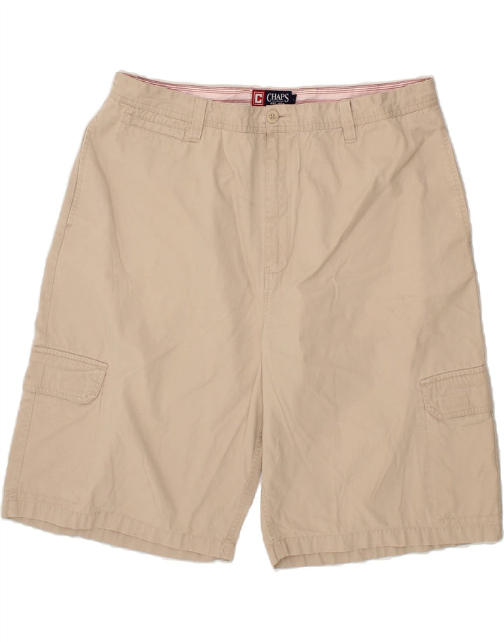 CHAPS Mens Cargo Shorts W40 XL Beige Cotton Vintage Chaps and Second-Hand Chaps from Messina Hembry 