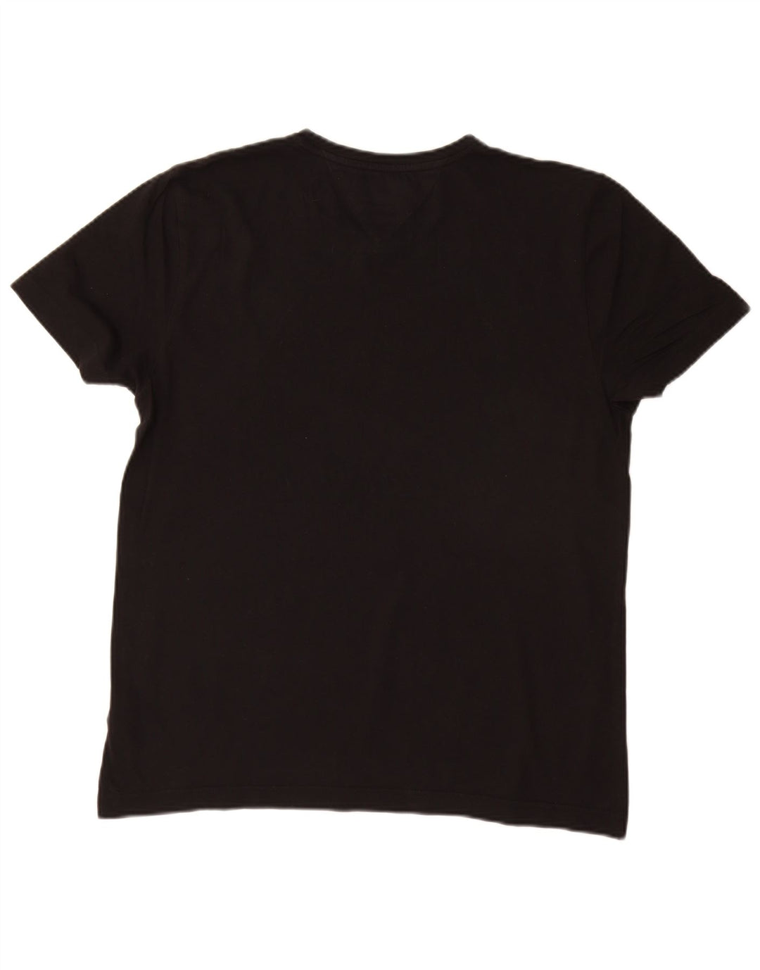 T-shirt grafica da uomo Tommy Hilfiger Top grande in cotone nero