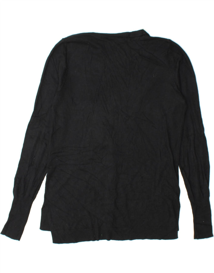 MOSSIMO Womens Cardigan Sweater UK 14 Medium Black Nylon Vintage Mossimo and Second-Hand Mossimo from Messina Hembry 