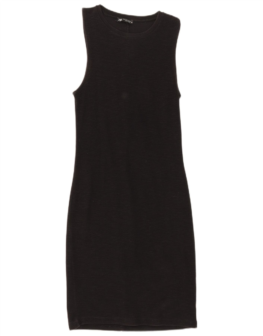 Abito tubino senza maniche da donna Zara UK 12 medio nero