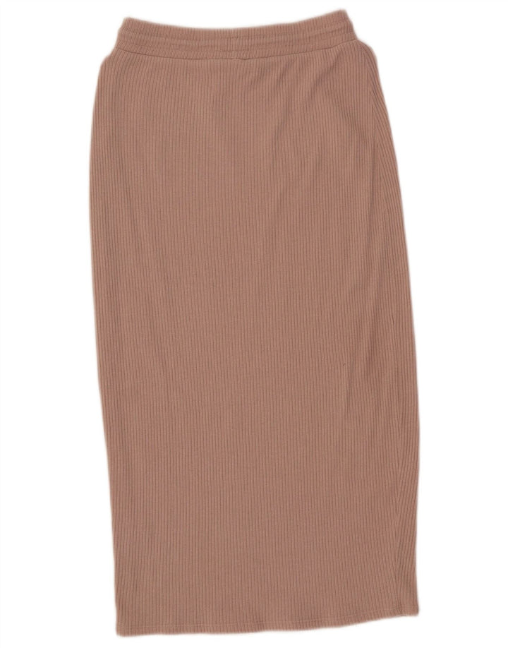 Gonna midi a vita alta da donna Zara media W28 rosa poliestere