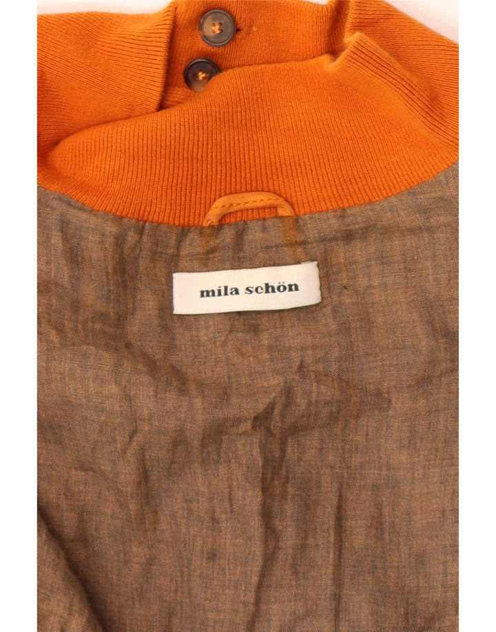 Gilet trapuntato da uomo Mila Schon UK 38 arancione medio