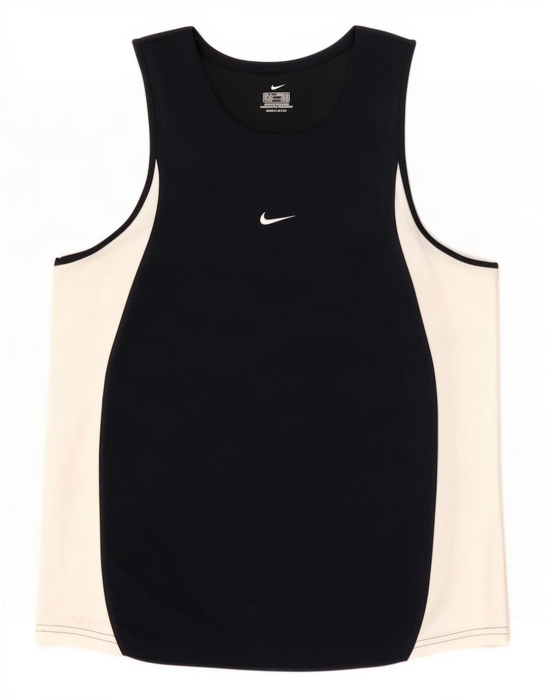 Canotta Nike Dri Fit da uomo, poliestere color block medio blu navy
