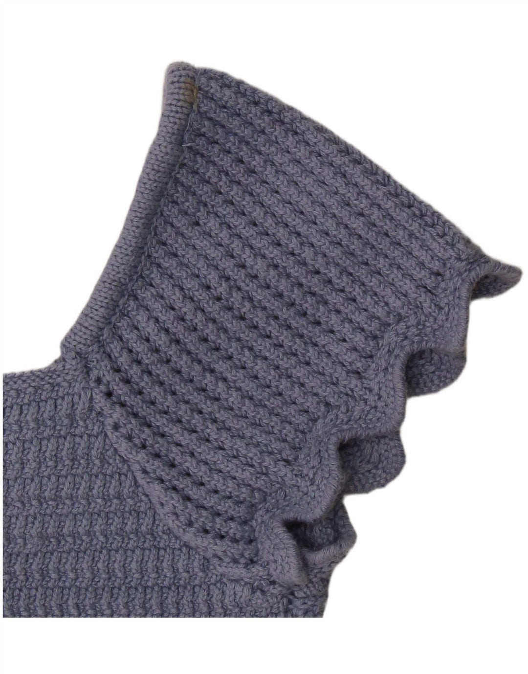 Top corto in maglia da donna Zara UK 8 piccolo blu