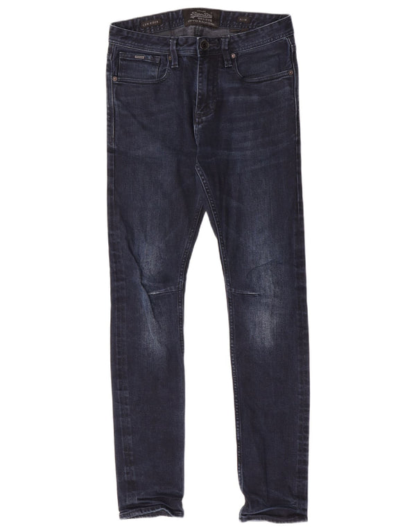 Jeans slim da uomo Low Rider Superdry W28 L32 cotone blu