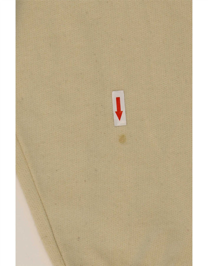Felpa grafica da uomo Parmalat, maglione grande, cotone beige