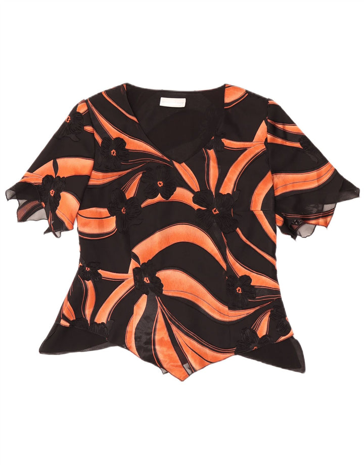 Camicetta asimmetrica da donna Hermann Lange Top EU 38 Rayon floreale nero medio