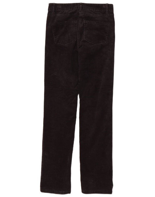 Pantaloni di velluto a coste da donna Marks & Spencer UK 8 piccoli W28 L31 blu navy