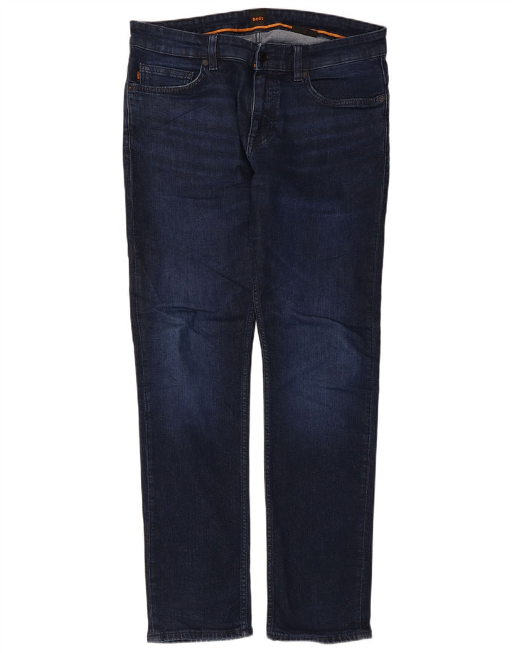 Jeans slim da uomo Delaware Hugo Boss W34 L31 Blu navy