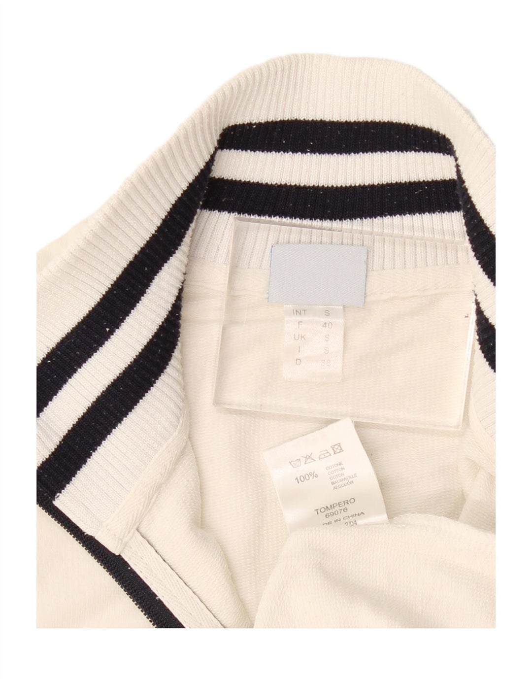 Giacca da ginnastica da donna Arena UK 10 piccola in cotone bianco