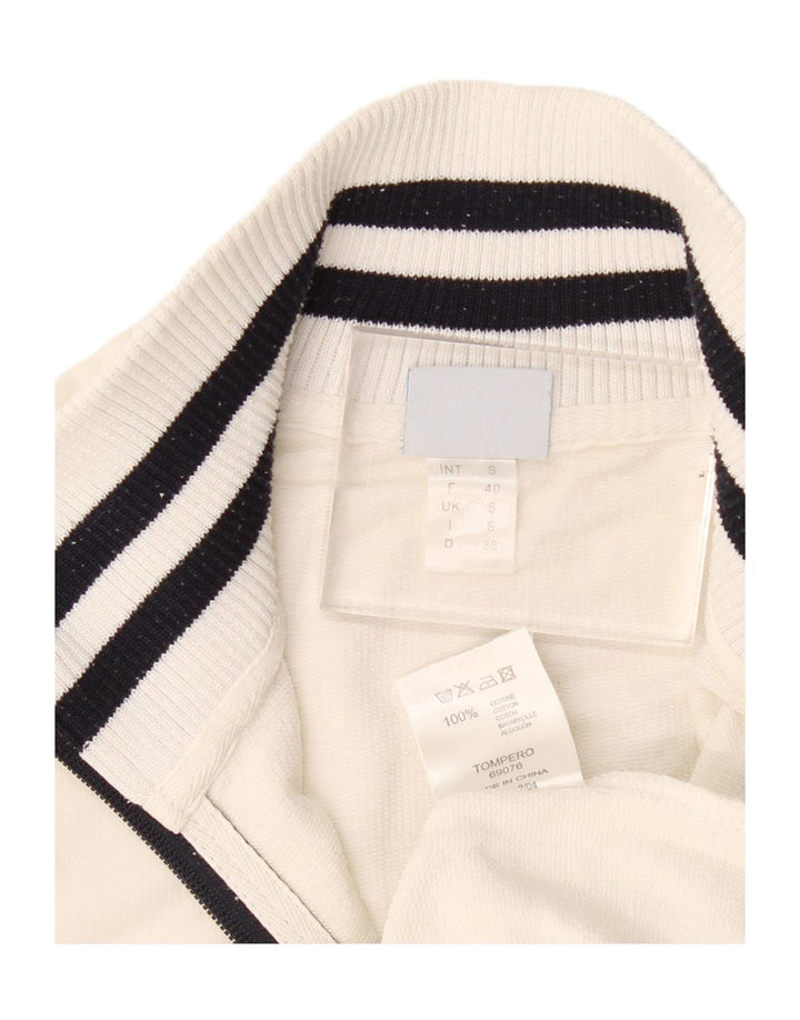 Giacca da ginnastica da donna Arena UK 10 piccola in cotone bianco