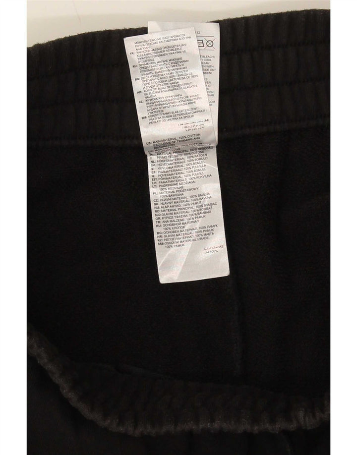 Pantaloncini sportivi da uomo Adidas grandi in cotone nero