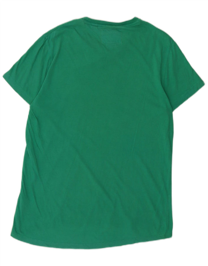T-shirt da uomo SUPERDRY Top grande in cotone verde