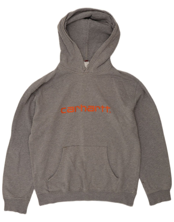 Maglione con cappuccio grafico da uomo Carhartt grande grigio