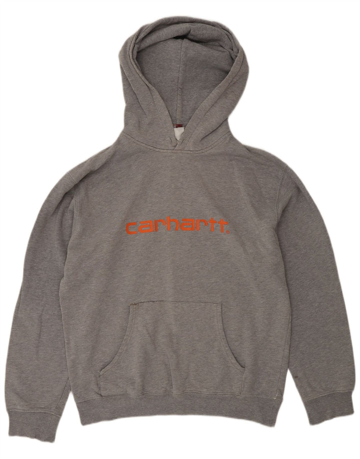 Maglione con cappuccio grafico da uomo Carhartt grande grigio
