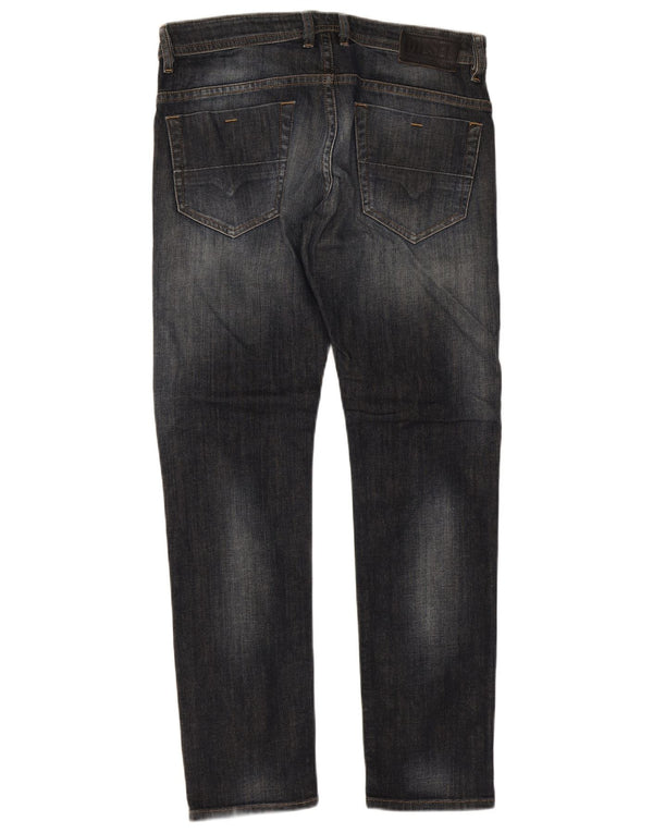 Jeans slim da uomo Diesel Thommer W32 L32 in cotone blu navy