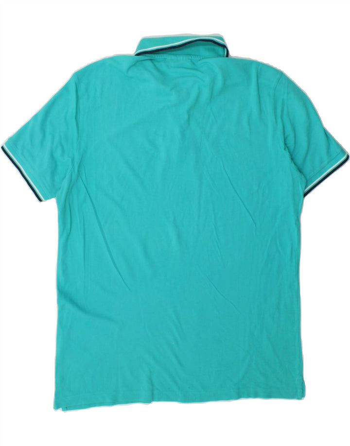 DIADORA Mens Polo Shirt 2XL Turquoise Cotton Vintage Diadora and Second-Hand Diadora from Messina Hembry 