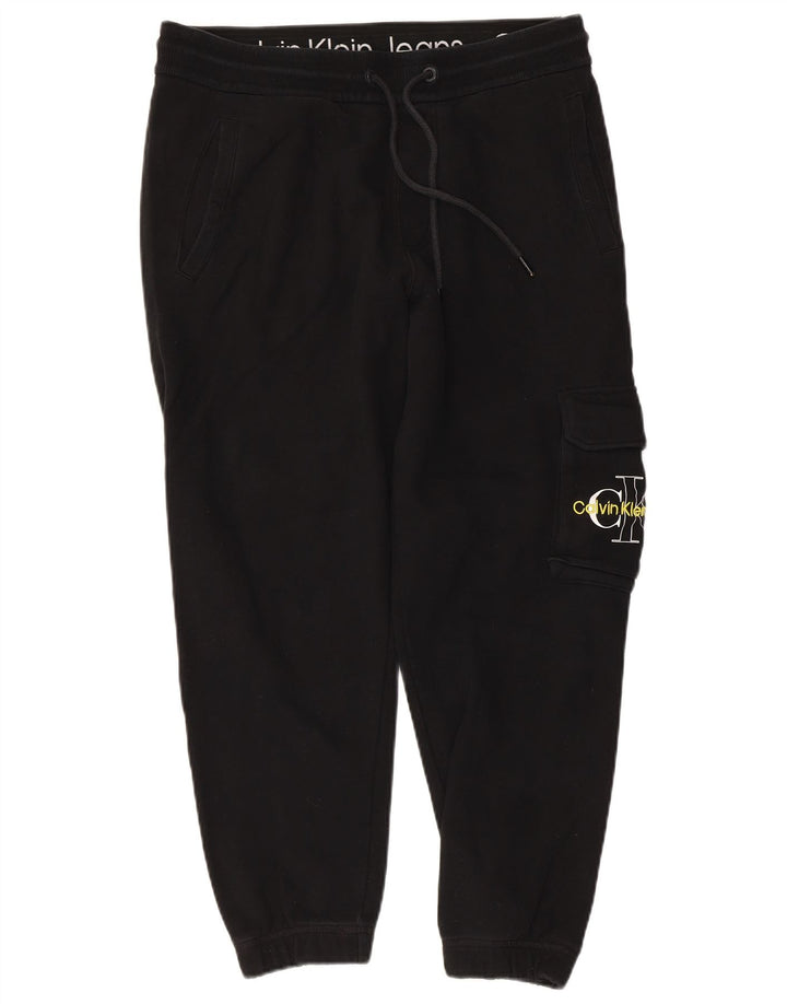 CALVIN KLEIN Pantaloni da tuta cargo con grafica da uomo Joggers medio nero