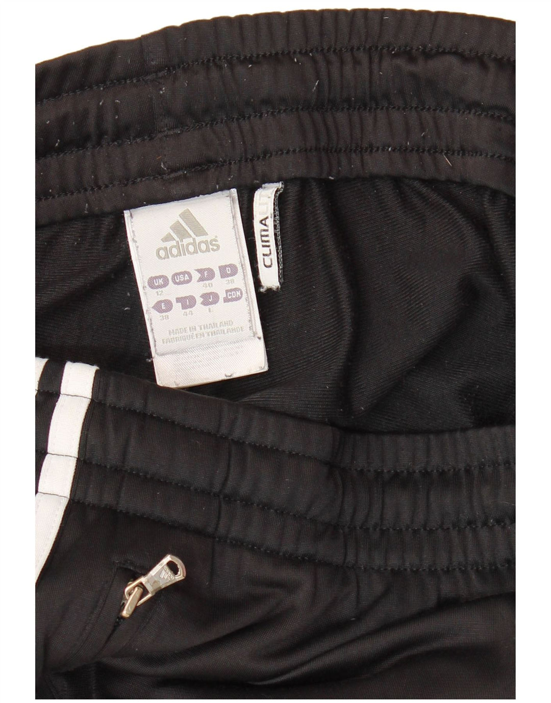Pantaloni da tuta ADIDAS Climalite da donna UK 12 medio poliestere nero