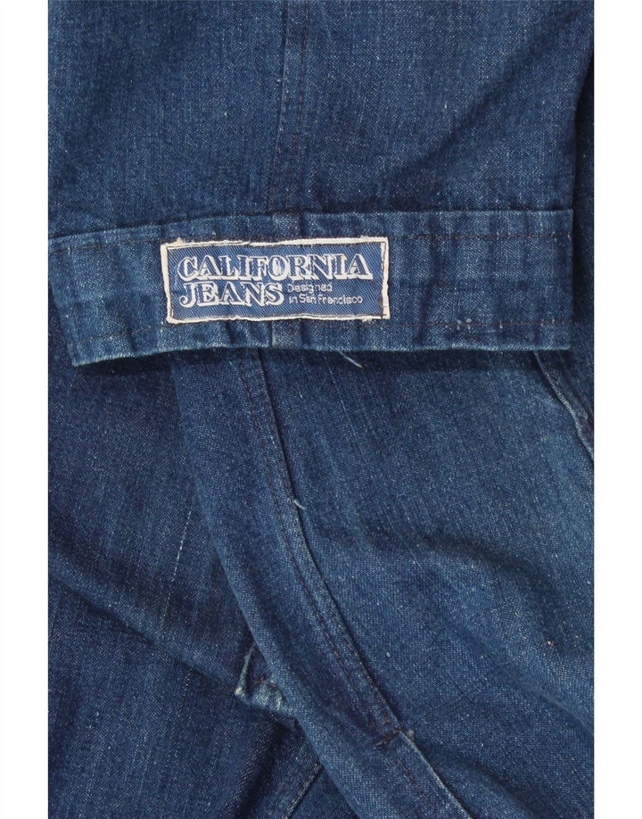 Abito in denim da donna VINTAGE UK 12 Blu medio