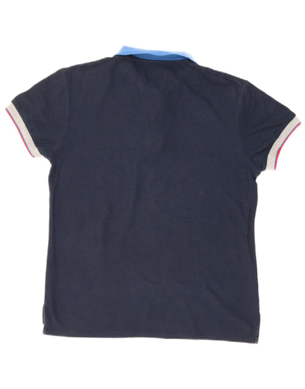 Polo Bugatti da bambino 13-14 anni in cotone blu navy