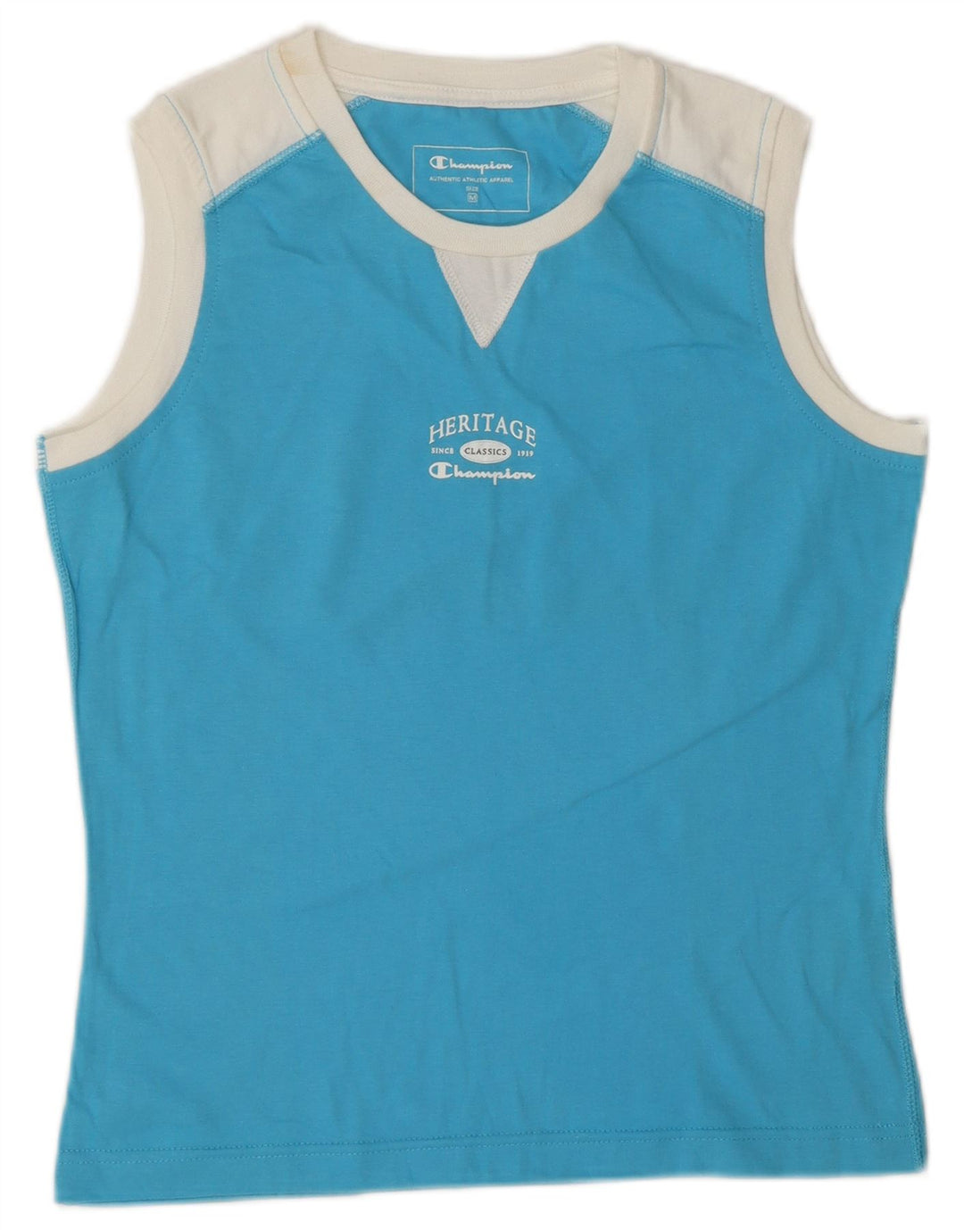 Canotta grafica Champion Heritage Classics da donna UK 12 Blu medio