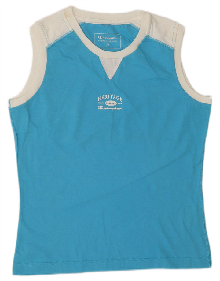 Canotta grafica Champion Heritage Classics da donna UK 12 Blu medio