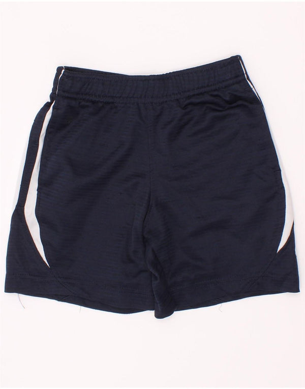 Pantaloncini sportivi Nike da ragazzo 3-4 anni in poliestere color block blu navy