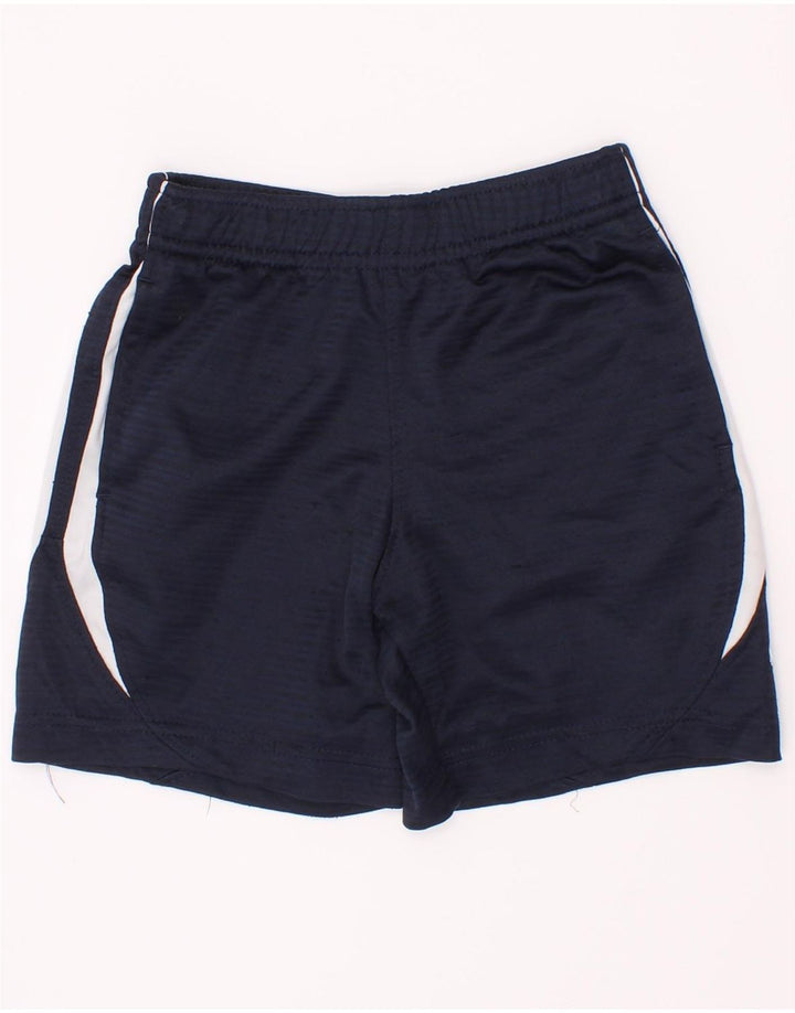 Pantaloncini sportivi Nike da ragazzo 3-4 anni in poliestere color block blu navy
