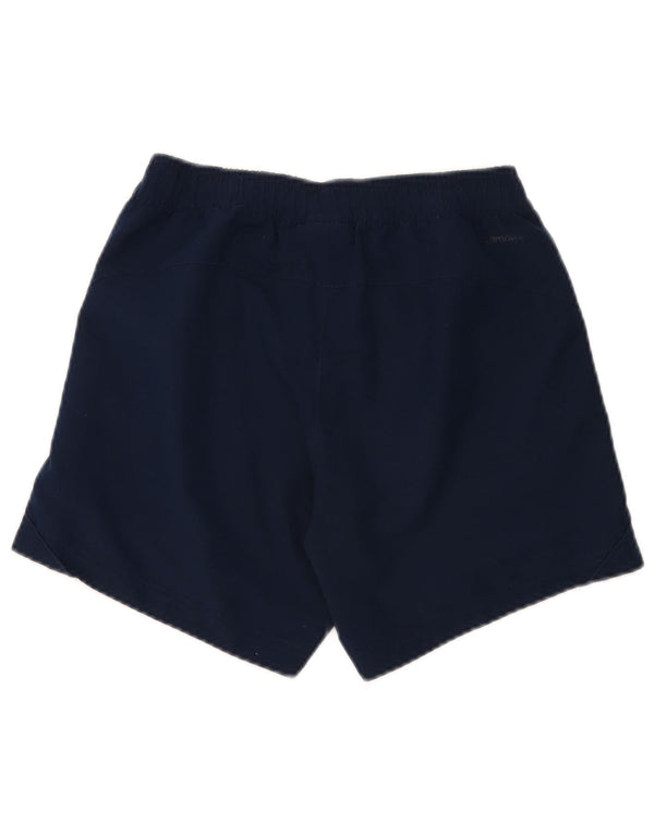 Pantaloncini sportivi Adidas Climalite da uomo XS in poliestere blu navy