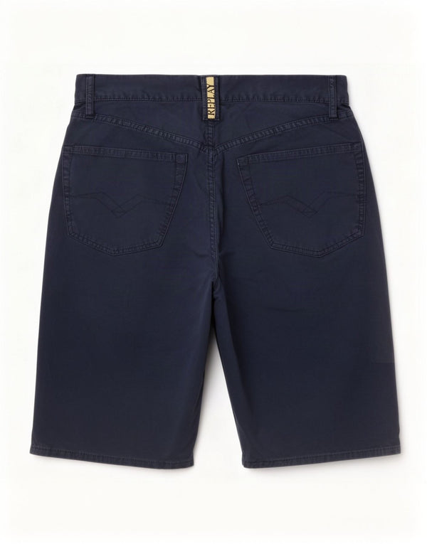 Replay Pantaloncini casual da uomo medi W32 in cotone blu navy