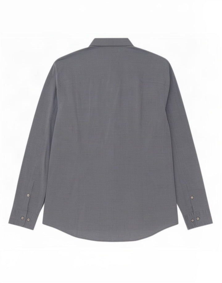 Camicia da uomo Calvin Klein Jeans Large in cotone blu
