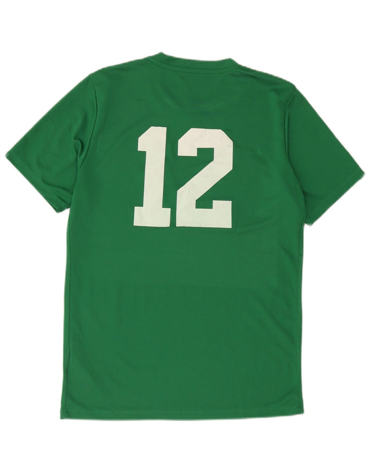 T-shirt grafica Nike Dri Fit da uomo in poliestere verde medio