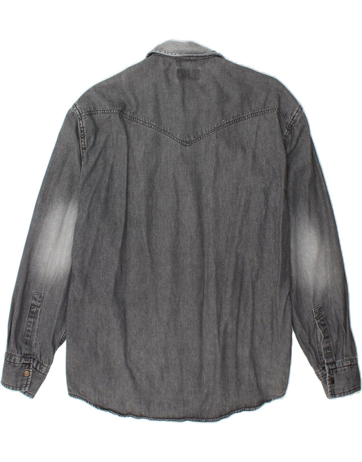 WAMPUM Mens Denim Shirt Medium Grey Vintage Wampum and Second-Hand Wampum from Messina Hembry 