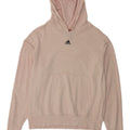 Maglione con cappuccio da uomo ADIDAS grande in cotone rosa