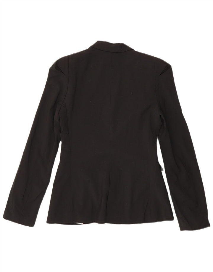 Giacca blazer a 1 bottone da donna Zara UK 6 XS poliestere nero