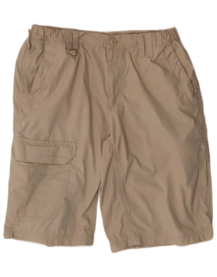 Pantaloncini cargo da uomo COLUMBIA medi W32 Poliestere beige