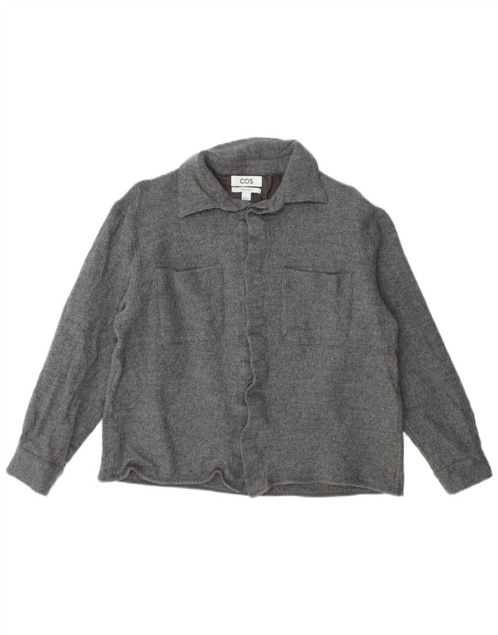 Camicia in flanella da boscaiolo dalla vestibilità rilassata Cos da donna UK 14 Grigio medio