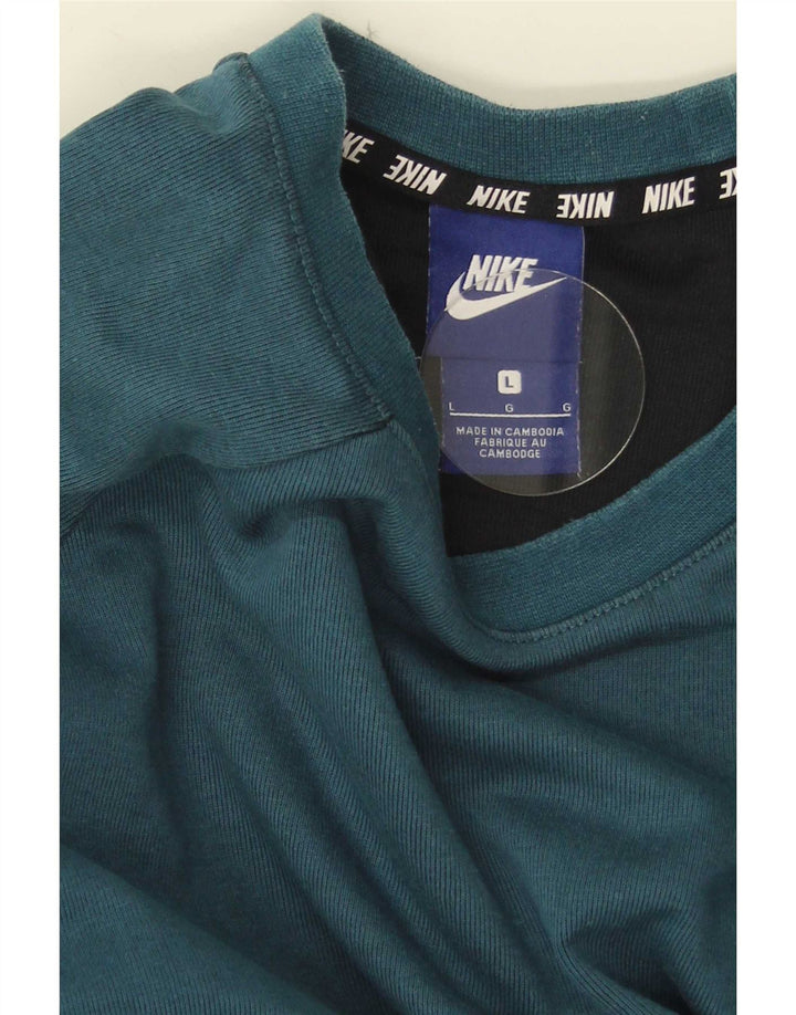 Felpa da uomo Nike Felpa grande color block blu
