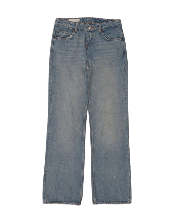Jeans dritti da donna Zara EU 36 XS W26 L34 cotone blu