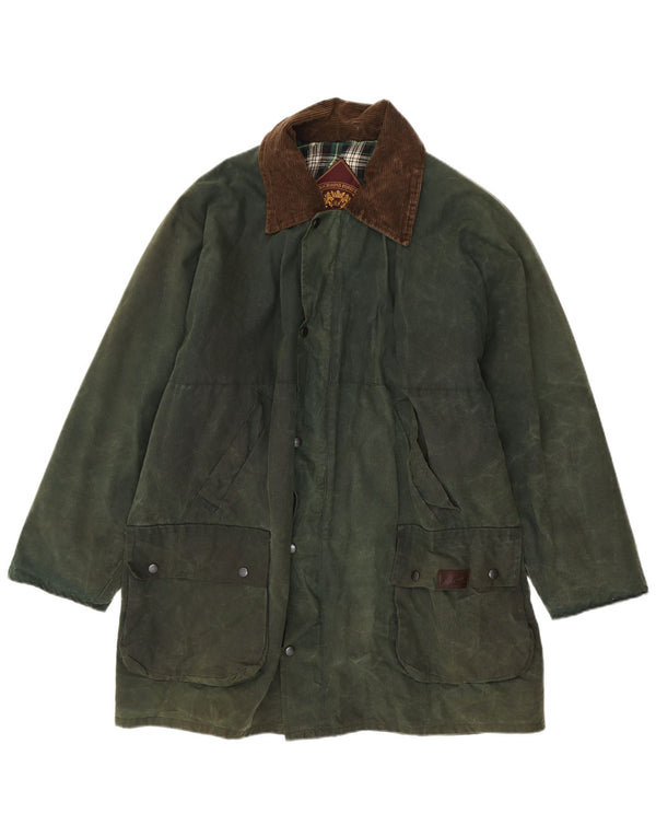 Giacca da uomo in cotone cerato Richmond Forest UK 42 XL Verde