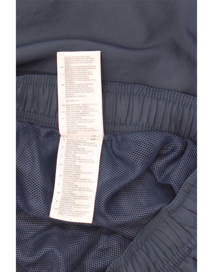 Pantaloncini sportivi da donna Adidas UK 10 Small blu navy in poliestere
