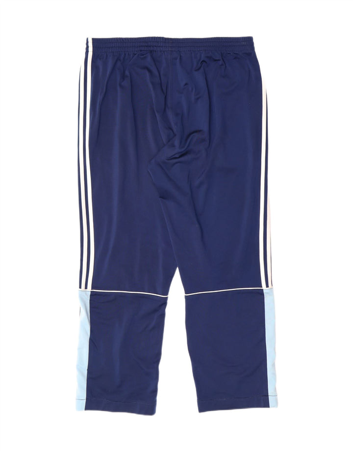 ADIDAS Mens Tracksuit Trousers UK 40/42 Medium Navy Blue Polyester