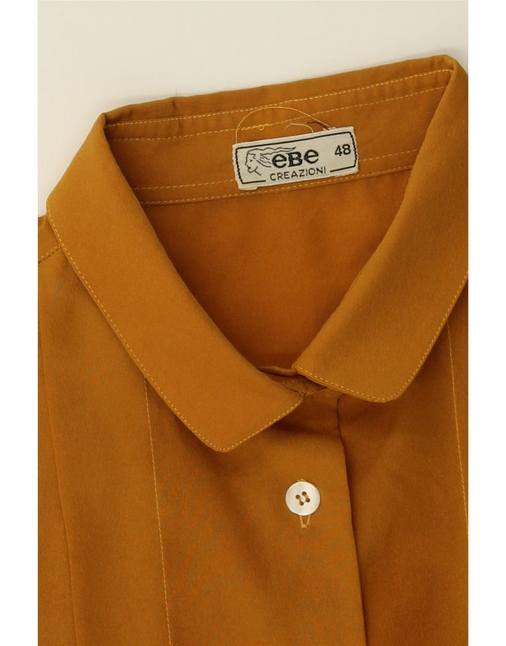 VINTAGE Womens Shirt Blouse IT 48 XL Brown Polyester Vintage Vintage and Second-Hand Vintage from Messina Hembry 